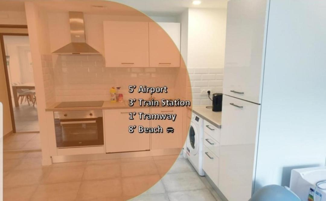 Grand Appartement, 2 Ou 3 Ou 4 Pieces, Tramway Sur Place, Proche Gare Sncf St Augustin 5 Min, Aeroport A 7 Min, Ou Allianz Riviera 10 Min, Palais Nikaia 2 Min , Supermarche Sur Place, Parking Possible Si Disponible Ou Payant A 1000 Metre *